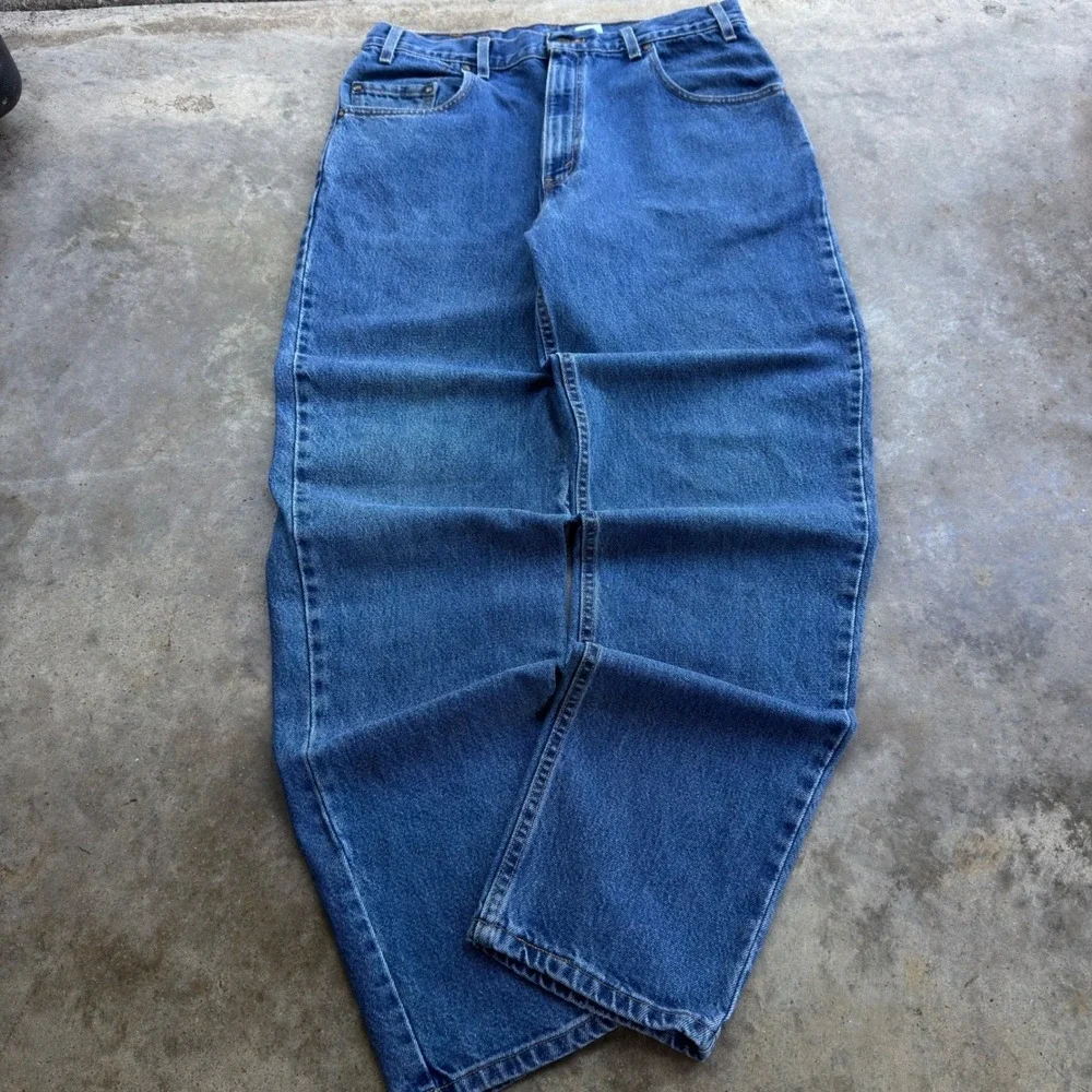 Vintage Y2K Levis 545 Baggy Loose Fit Jeans Blue W36 L34 Made in USA (g4a)